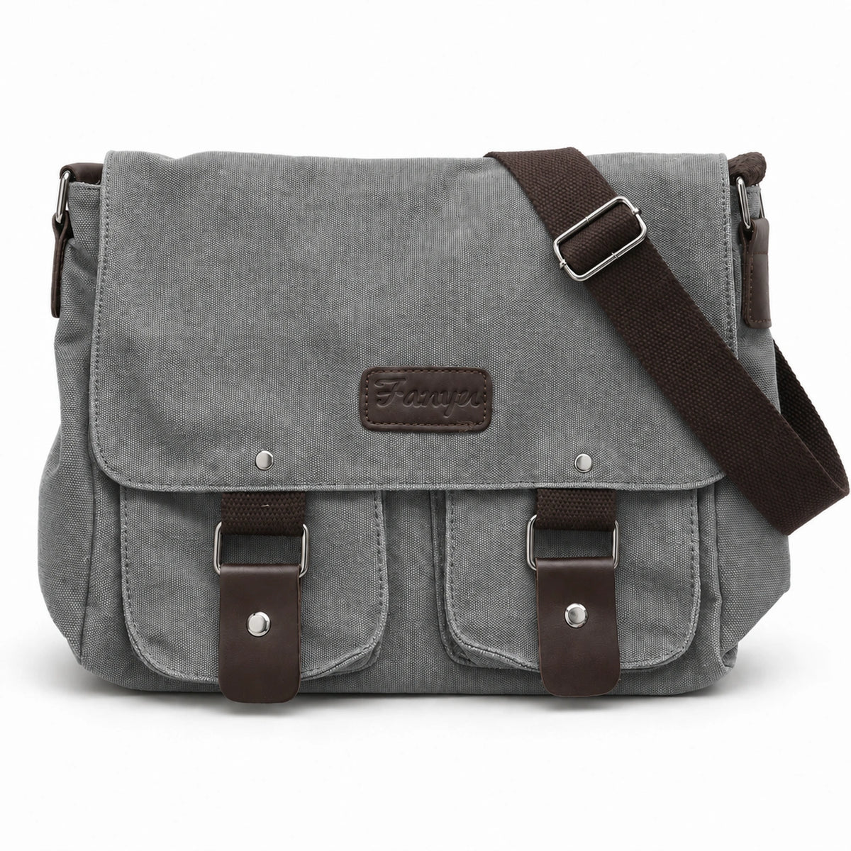Sacoche messager homme gris