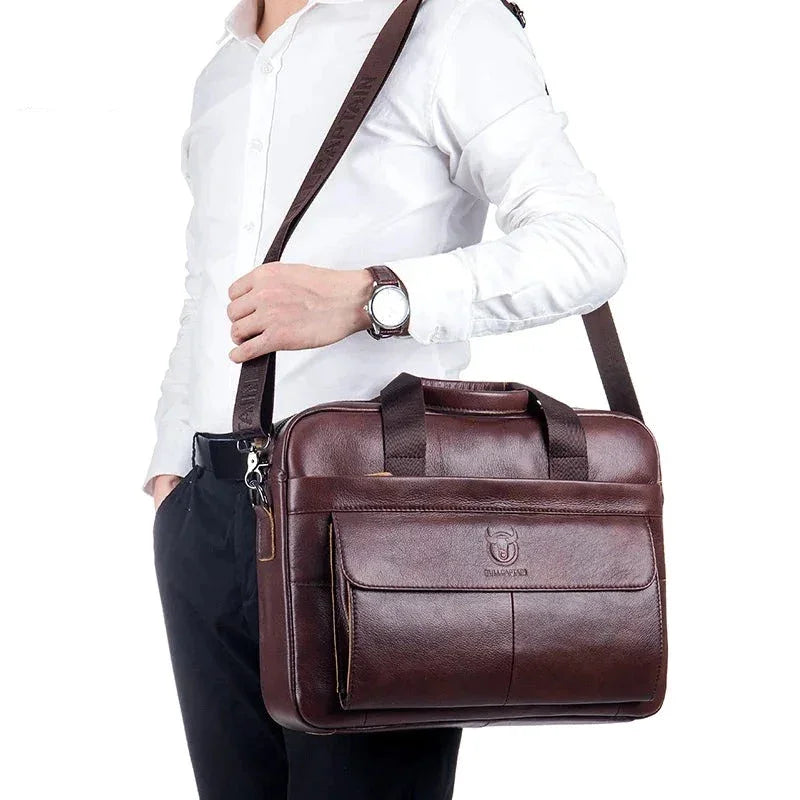 Sacoche ordi cuir homme