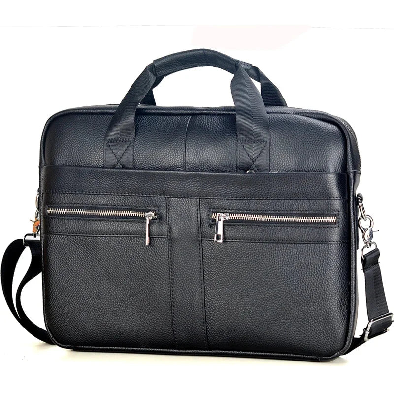 Sacoche ordi homme cuir noir