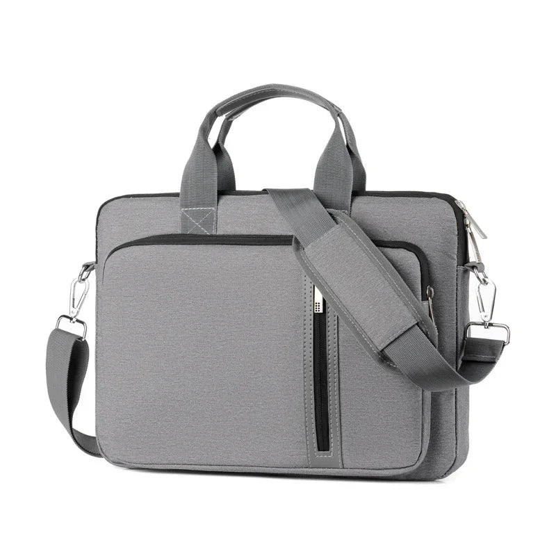 Sacoche ordinateur 17 pouces homme gris
