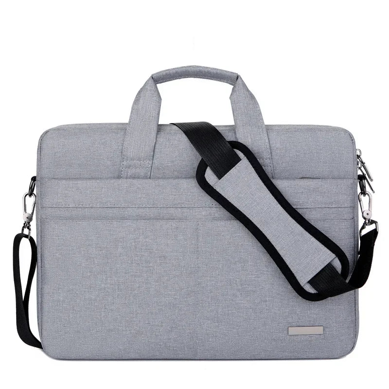 Sacoche ordinateur homme 17 pouces gris clair