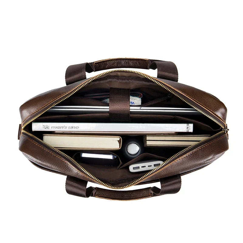 Sacoche pour homme en cuir