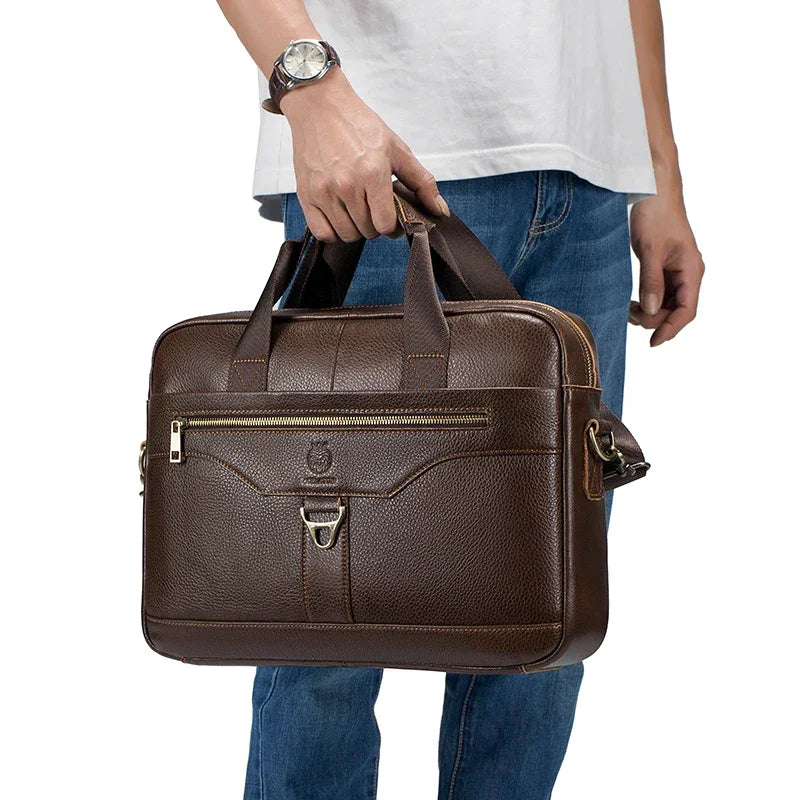 Sacoche pour homme en cuir