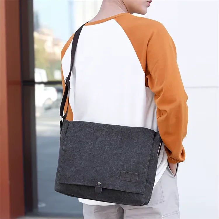 Sacoche toile homme