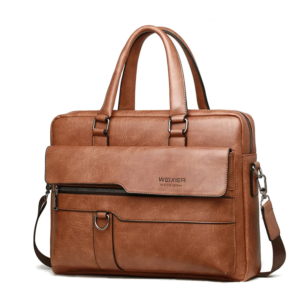 Sacoche travail pour homme marron