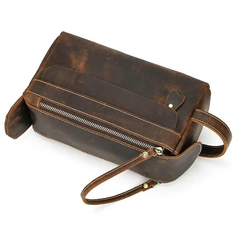 Trousse de toilette homme cuir