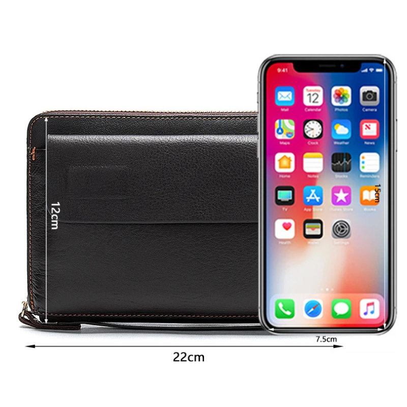 Pochette cuir homme