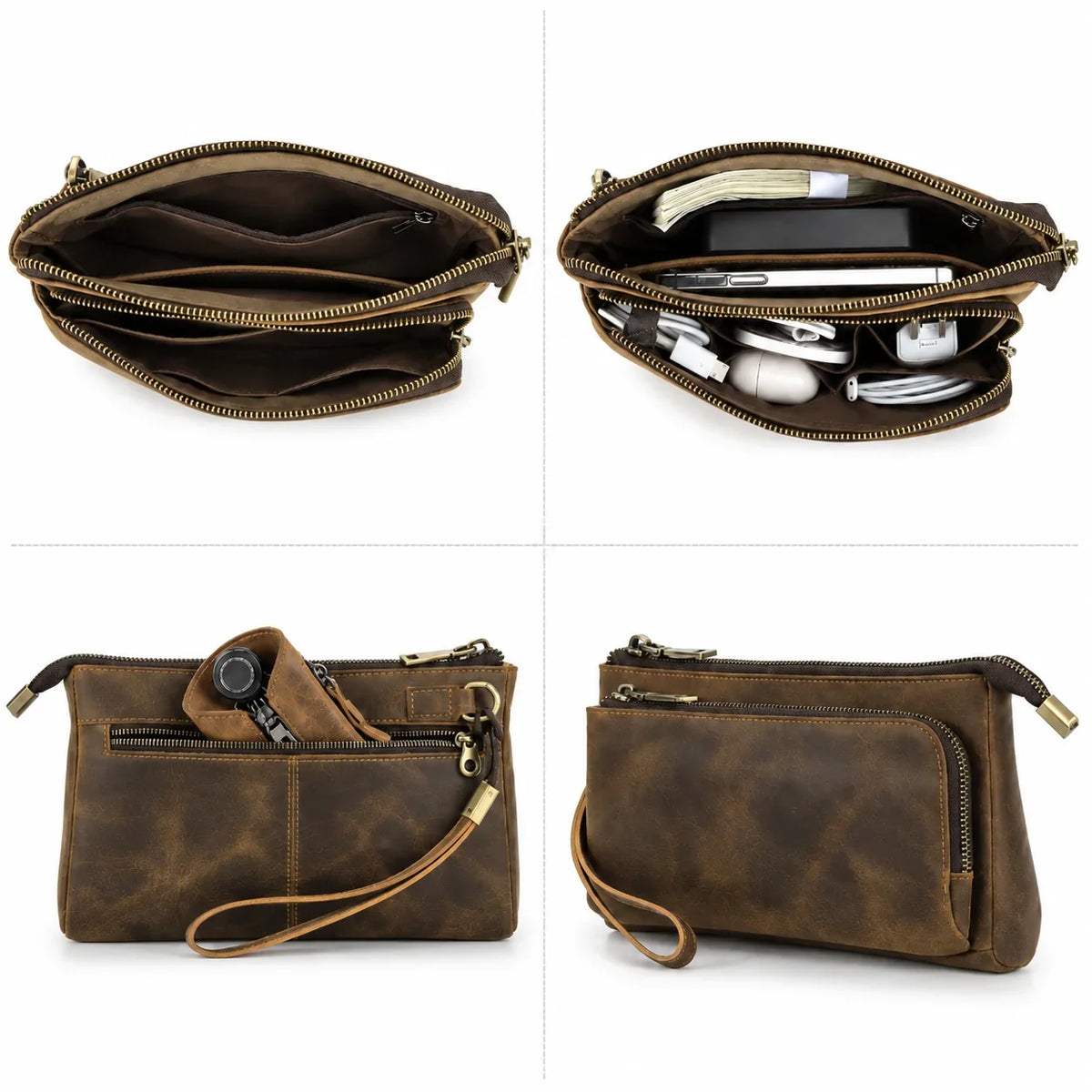 Pochette cuir pour homme