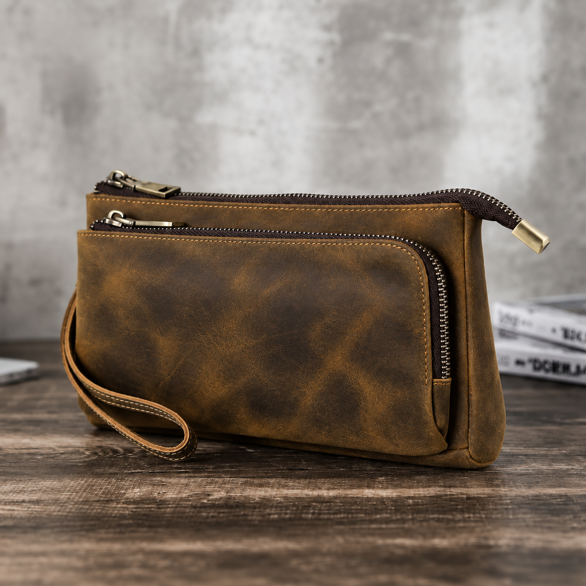Pochette cuir pour homme