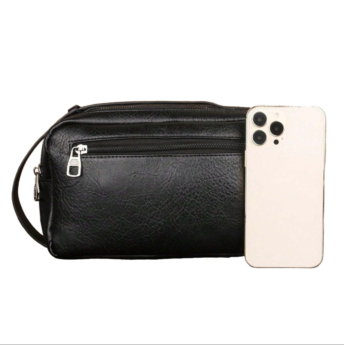Pochette noir homme