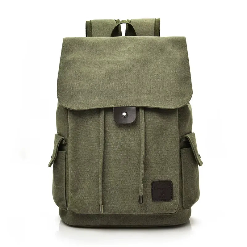Sac à dos toile vert