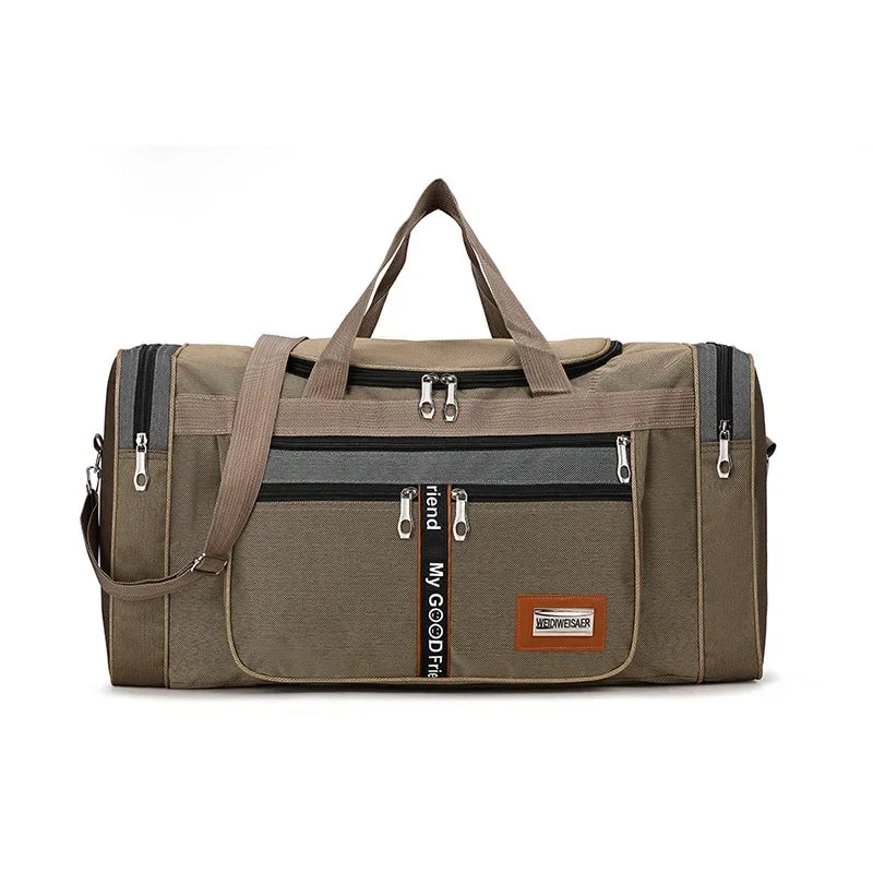 Sac de sport multipoches kaki