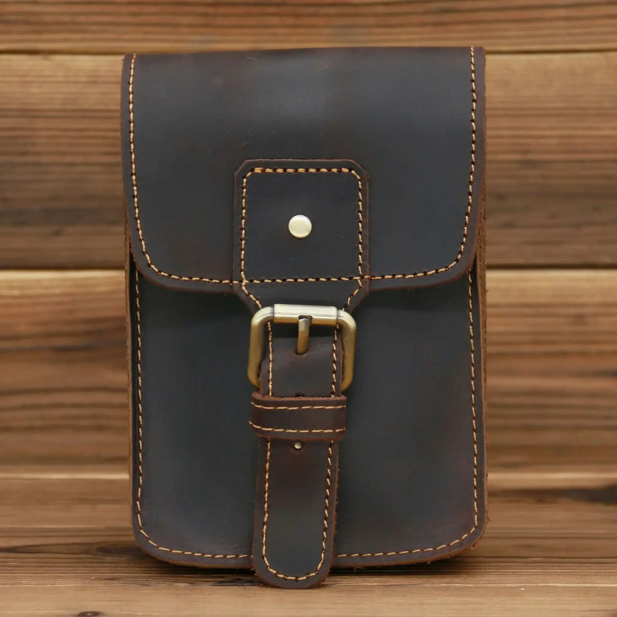 Sacoche cuir ceinture homme