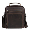 Sacoche cuir homme vintage marron foncé