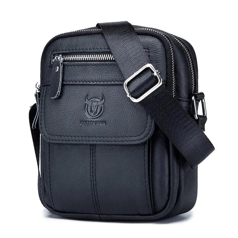 Sacoche homme cuir bandoulière noir