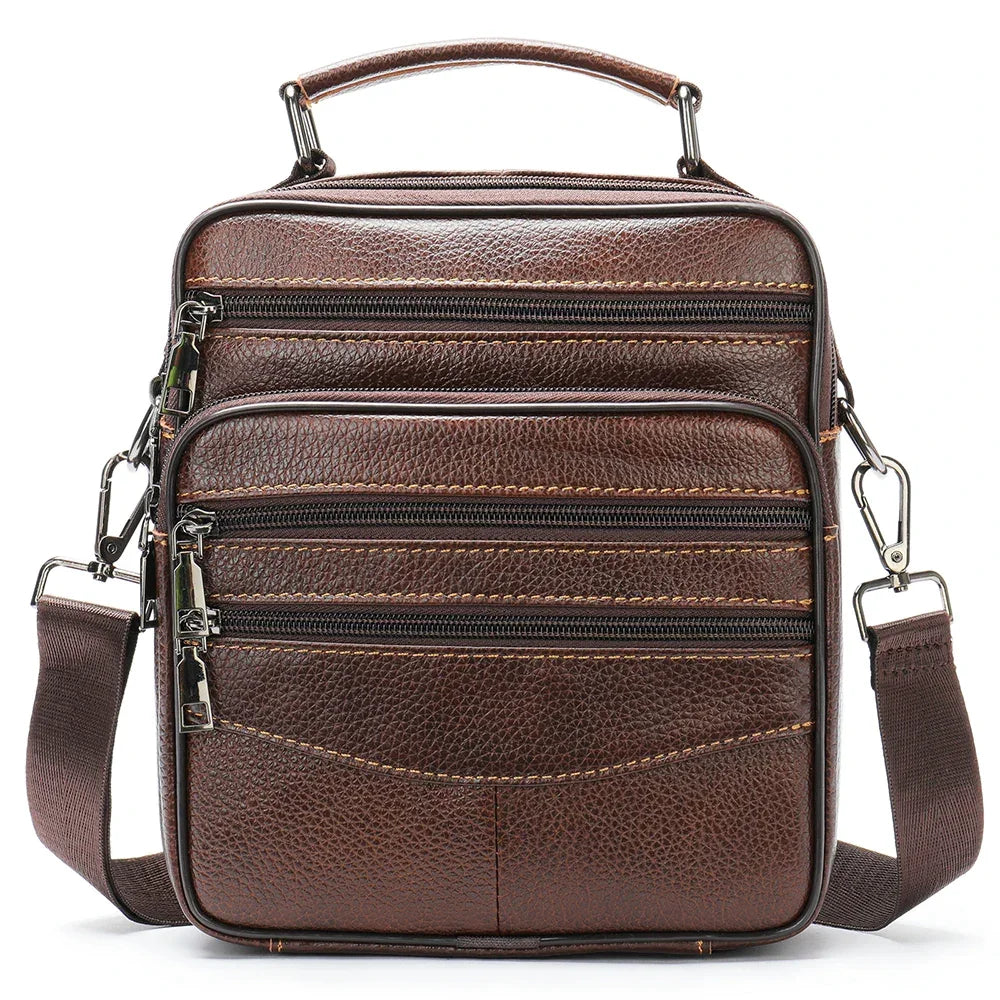 Sacoche homme cuir marron