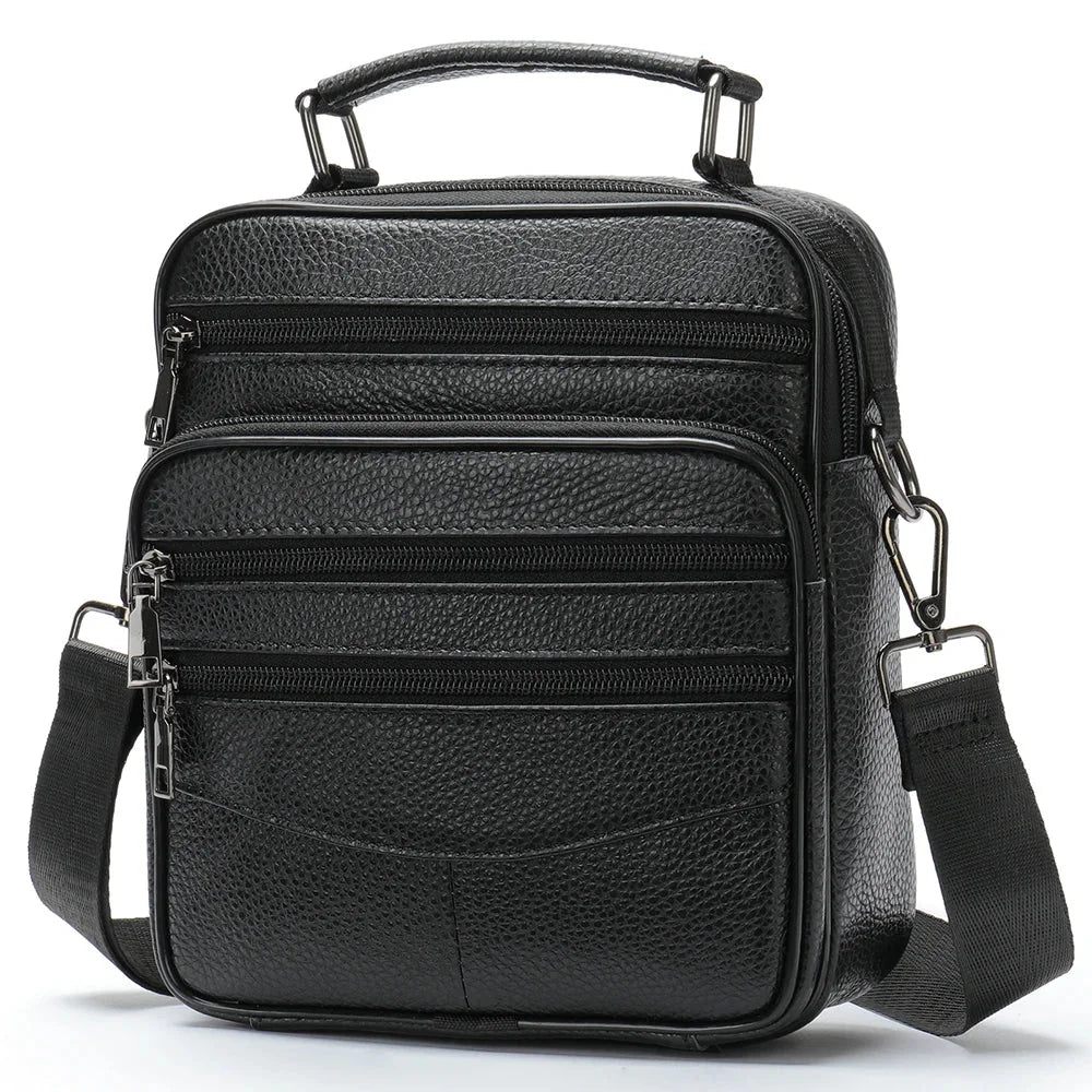 Sacoche homme cuir noir