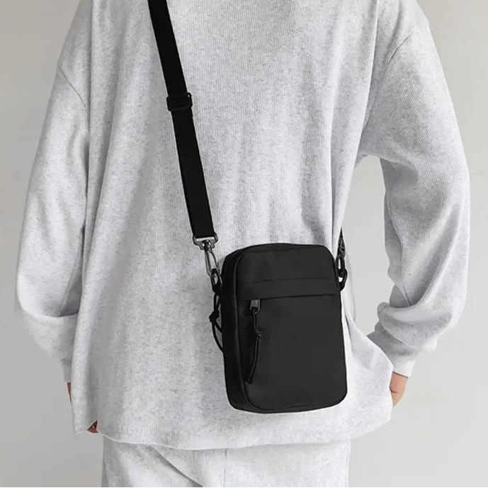 Sacoche homme en tissu