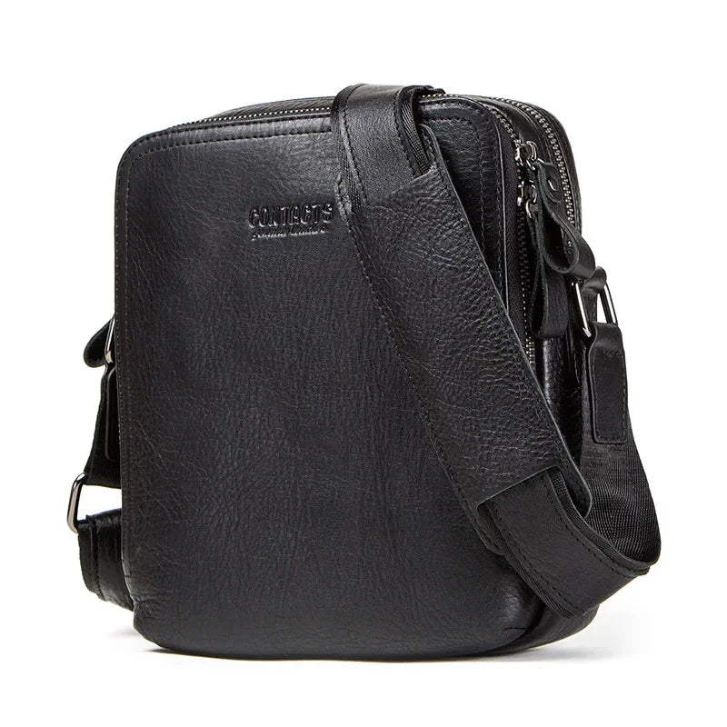 Sacoche homme vintage noir