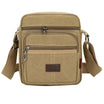 Sacoche pour homme en tissu beige